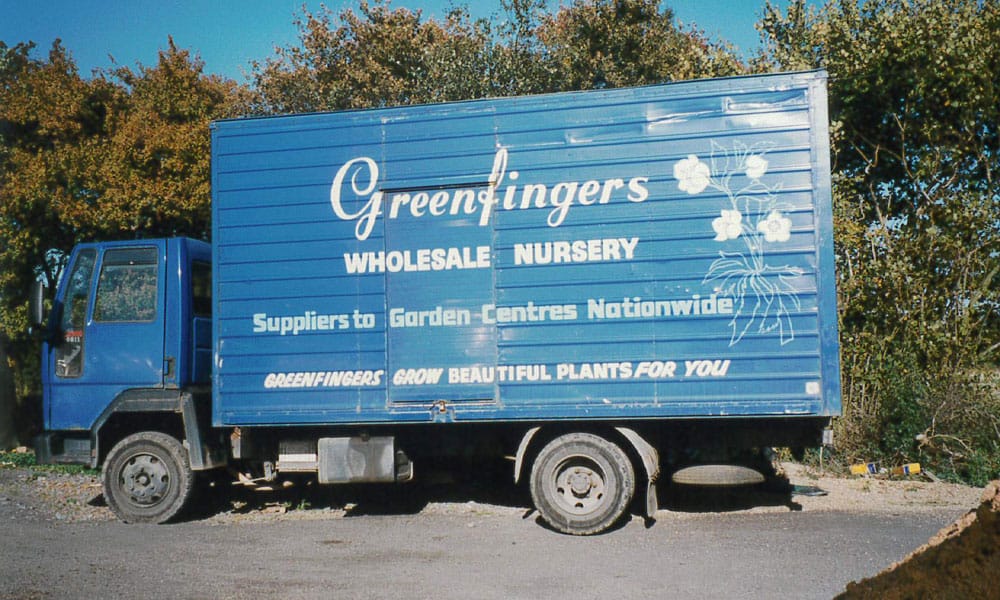 Greenfingers History - Blue Van 1